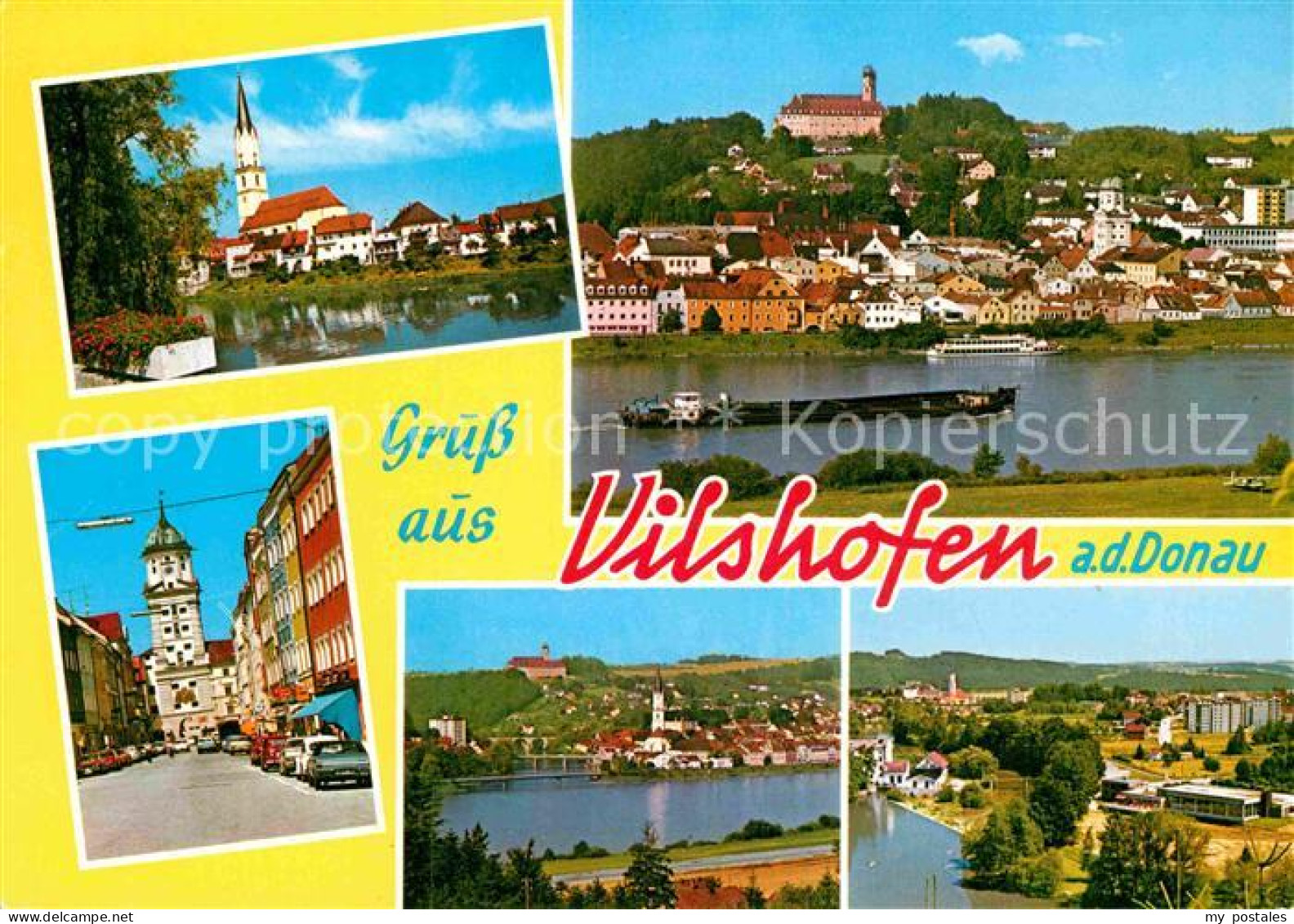 72905919 Vilshofen Donau Stadttor Kirche Burg Donau Panorama  Vilshofen An Der D - Vilshofen