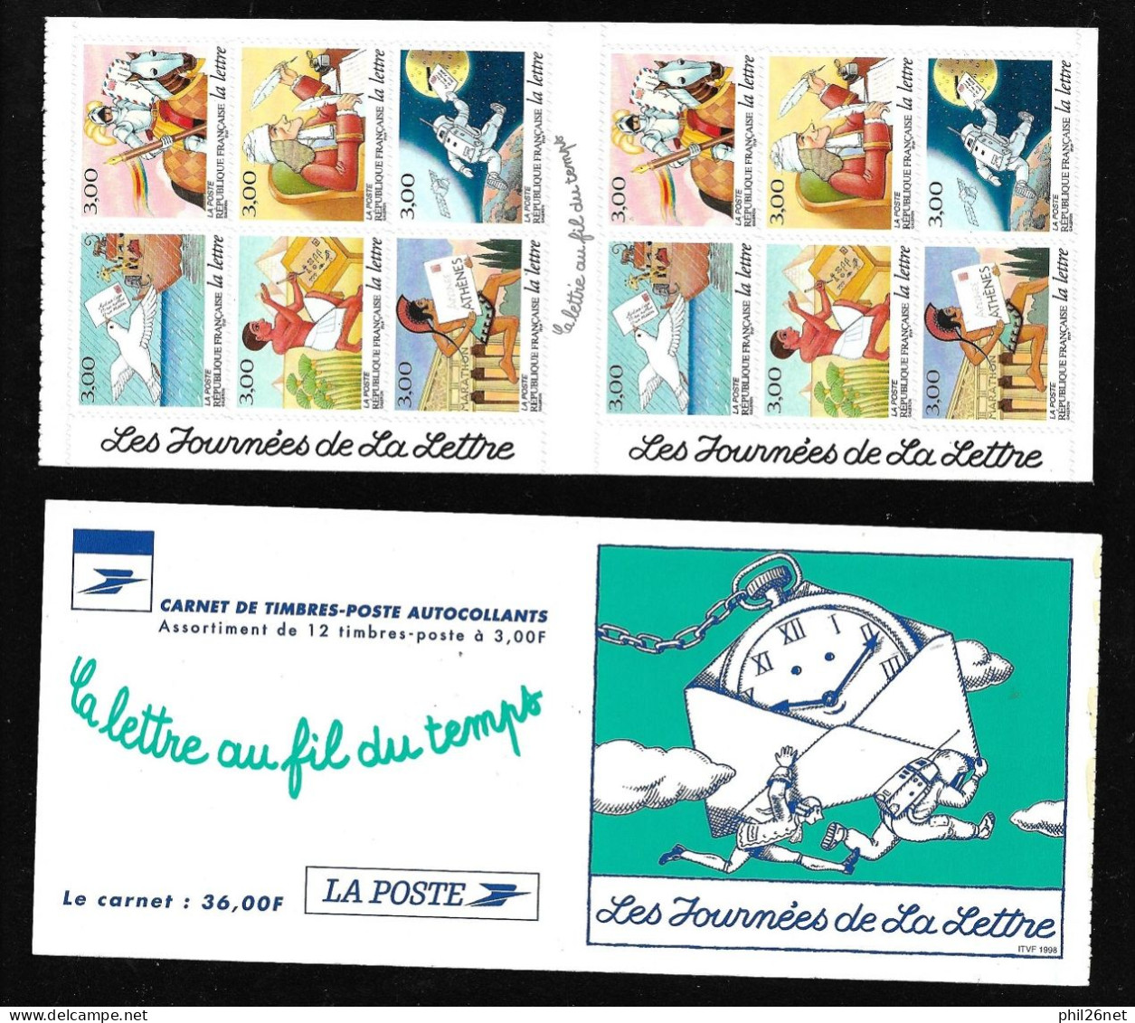 France Carnet N°BC3161A Journée De La Lettre  BD Neufs * * TB Jamais Plié Sodé Au Prix De La Poste En 1998 ! ! ! - Commemoratives