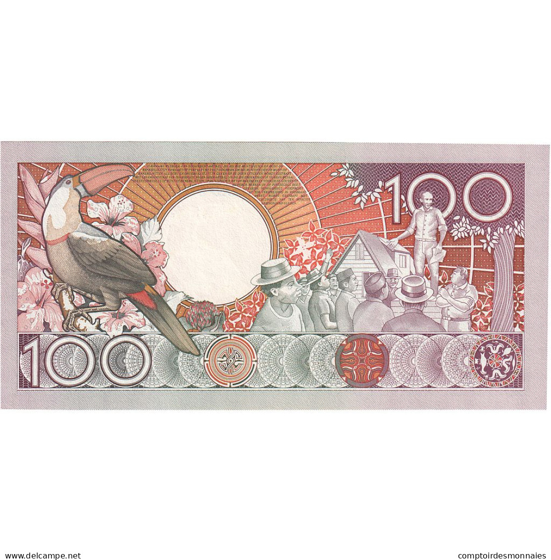 Suriname, 100 Gulden, 1986, 1986-07-01, KM:133a, SPL+ - Surinam