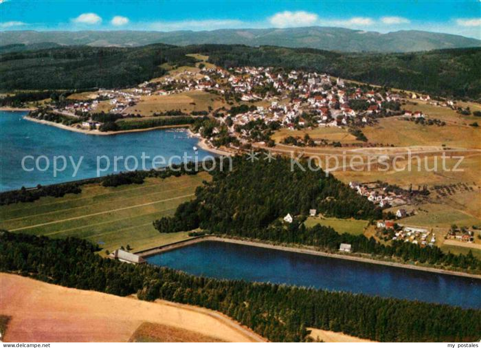 72904759 Langscheid Sorpesee Fliegeraufnahme Naturdamm Sundern (Sauerland) - Sundern