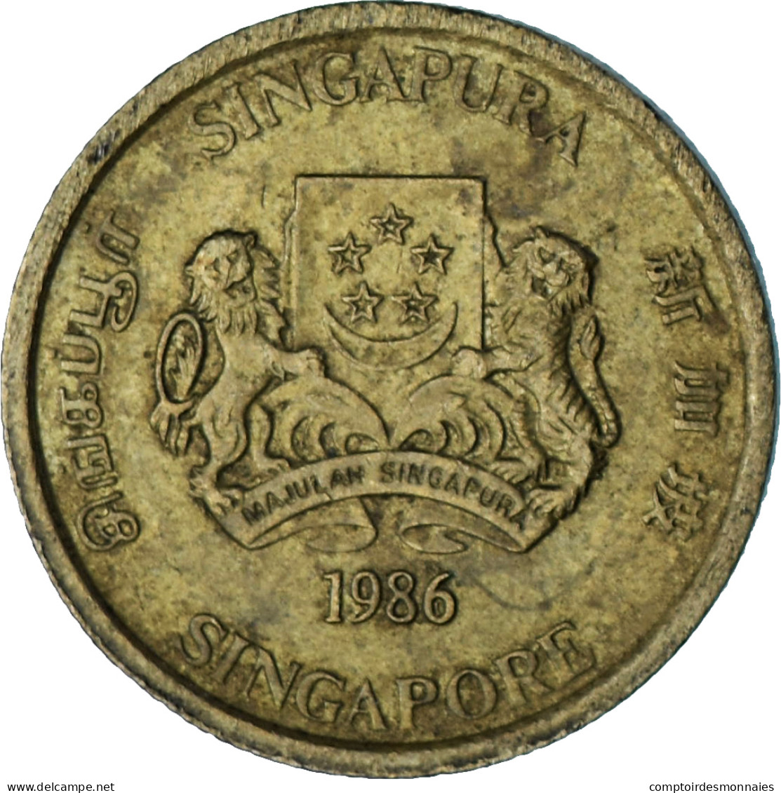 Singapour, 5 Cents, 1986 - Singapore