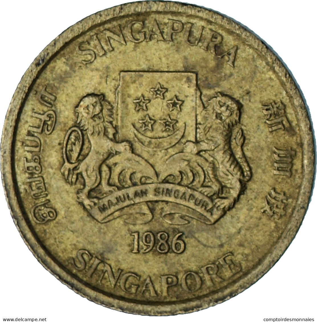 Singapour, 5 Cents, 1986 - Singapour