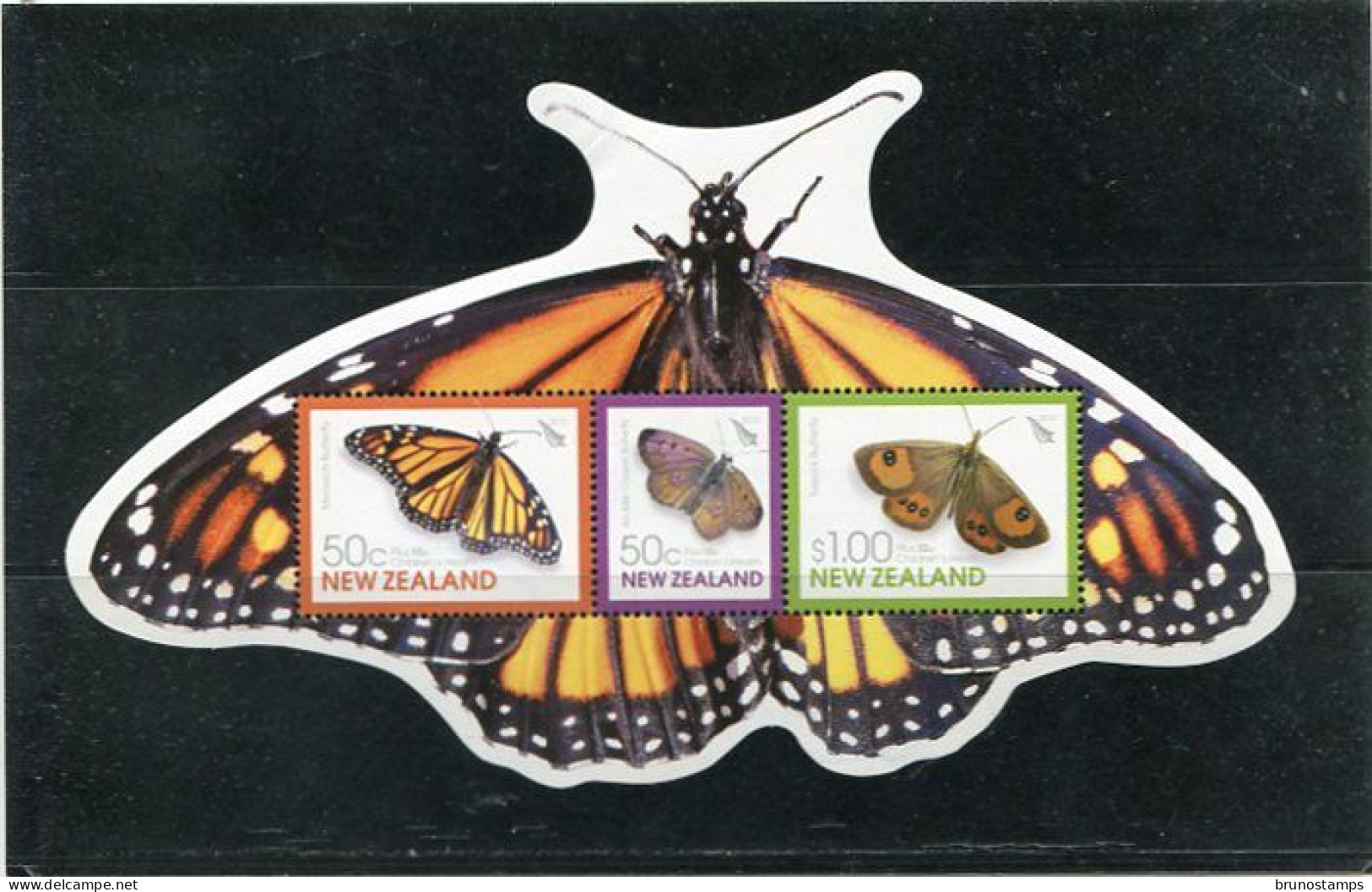 NEW ZEALAND - 2010  BUTTERFLIES  MS  MINT NH - Unused Stamps