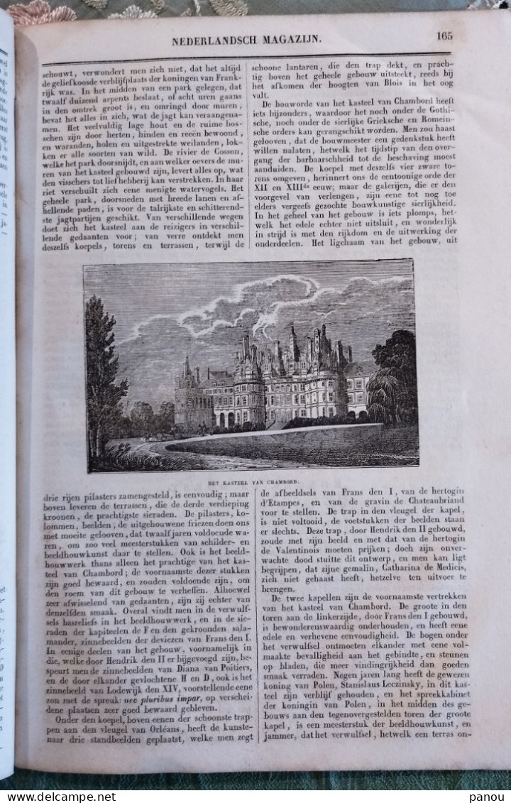 NEDERLANDSCH MAGAZIJN 1842. Worms Cathedral, Wormser Dom. Château De Chambord Loir-et-Cher - Otros & Sin Clasificación