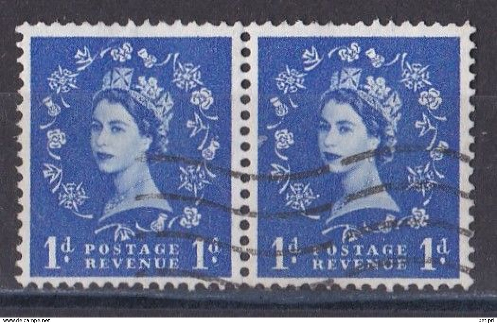 Grande Bretagne - 1952 - 1971 -  Elisabeth II -  Y&T N °  263  Paire  Oblitérée - Used Stamps