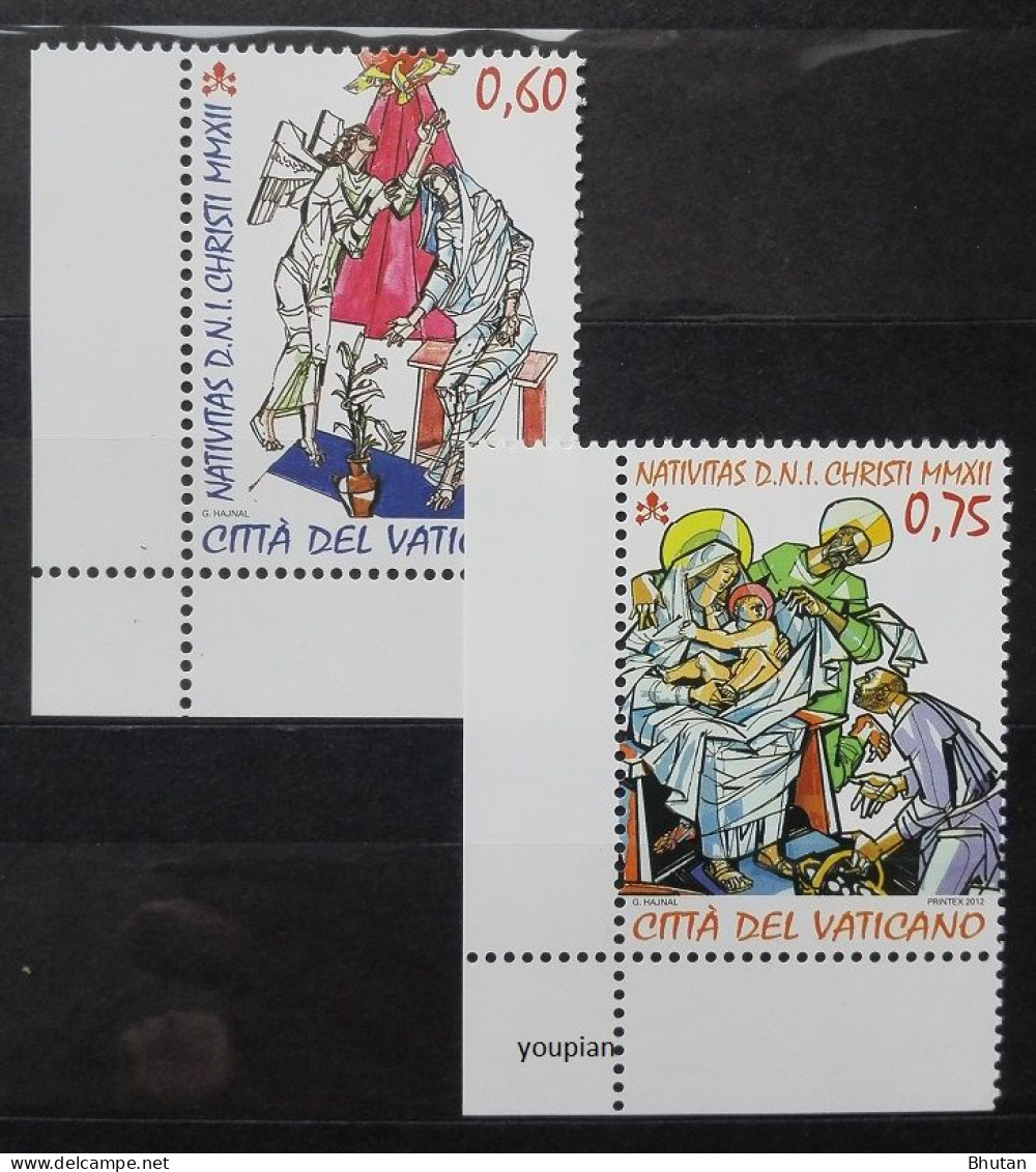 Vatican 2012, Christmas, MNH Stamps Set - Nuevos