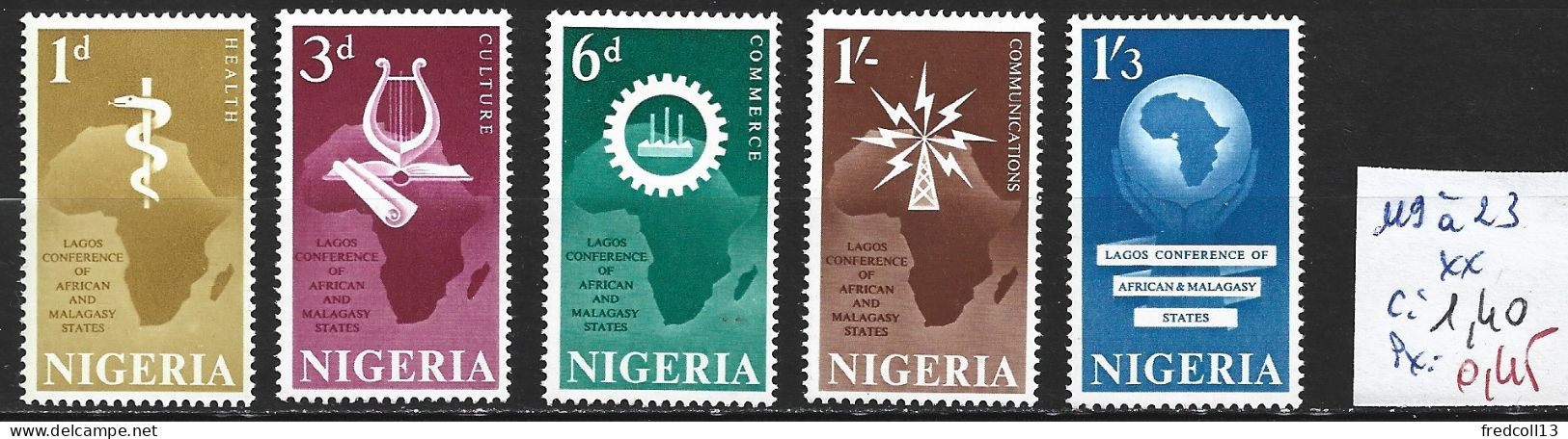 NIGERIA 119 à 23 ** Côte 1.40 € - Nigeria (1961-...)