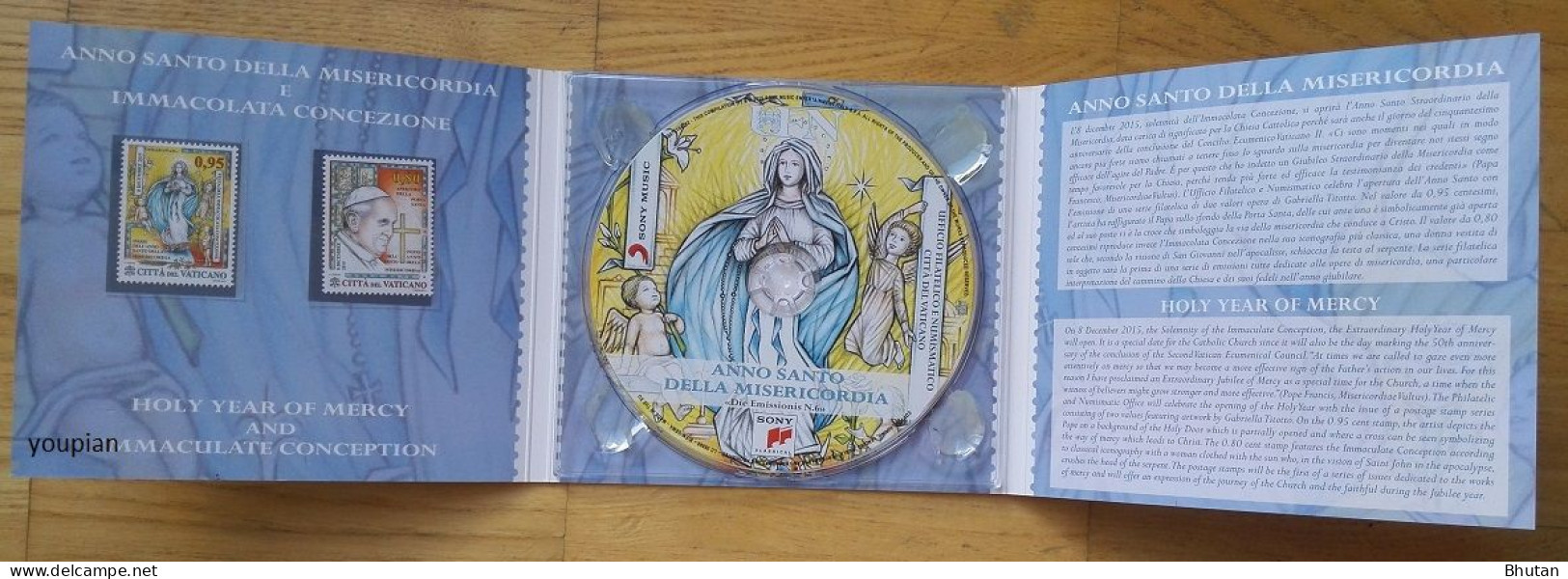 Vatican 2015, The Beginning Of The Holy Year Of Mercy, CD With MNH Stamps Set - Unused Stamps