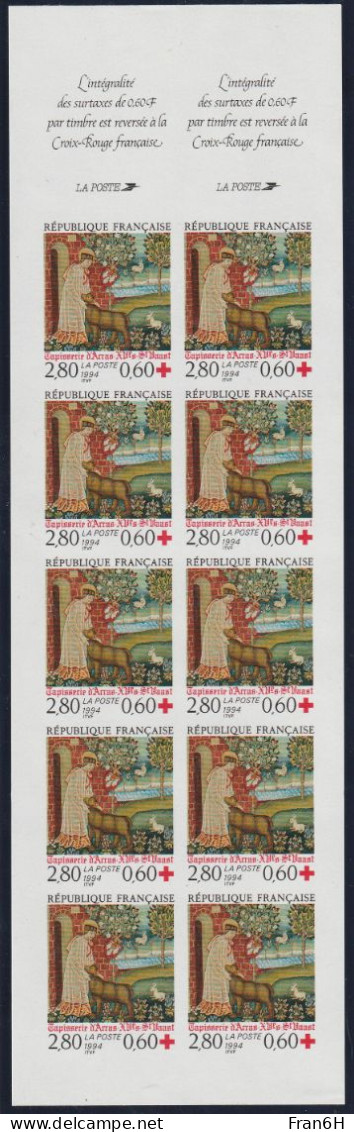 RARE YT N° 2915 Bande Carnet Non Confectionné Non Dentelé - Neuf ** - MNH - Cote 400,00 € - 1991-2000