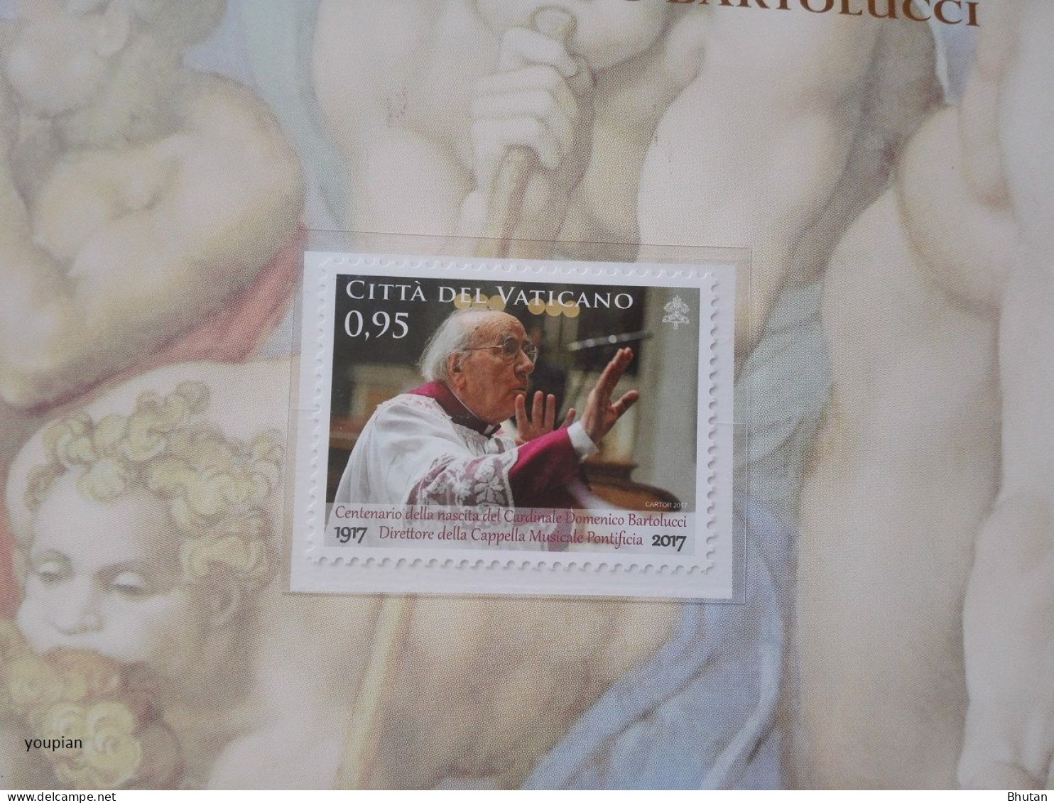 Vatican 2017, Centenary Of The Birth Of Cardinal Doenico Bartolucci, CD With MNH Single Stamp - Neufs