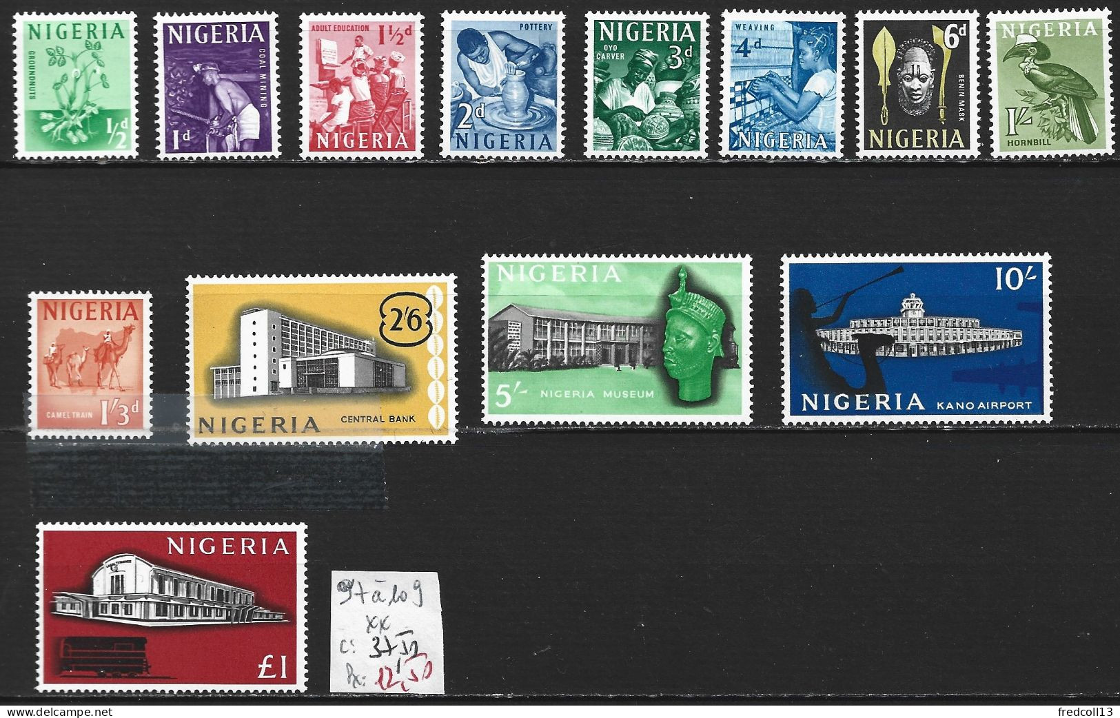 NIGERIA 97 à 109 ** Côte 37.50 € - Nigeria (1961-...)