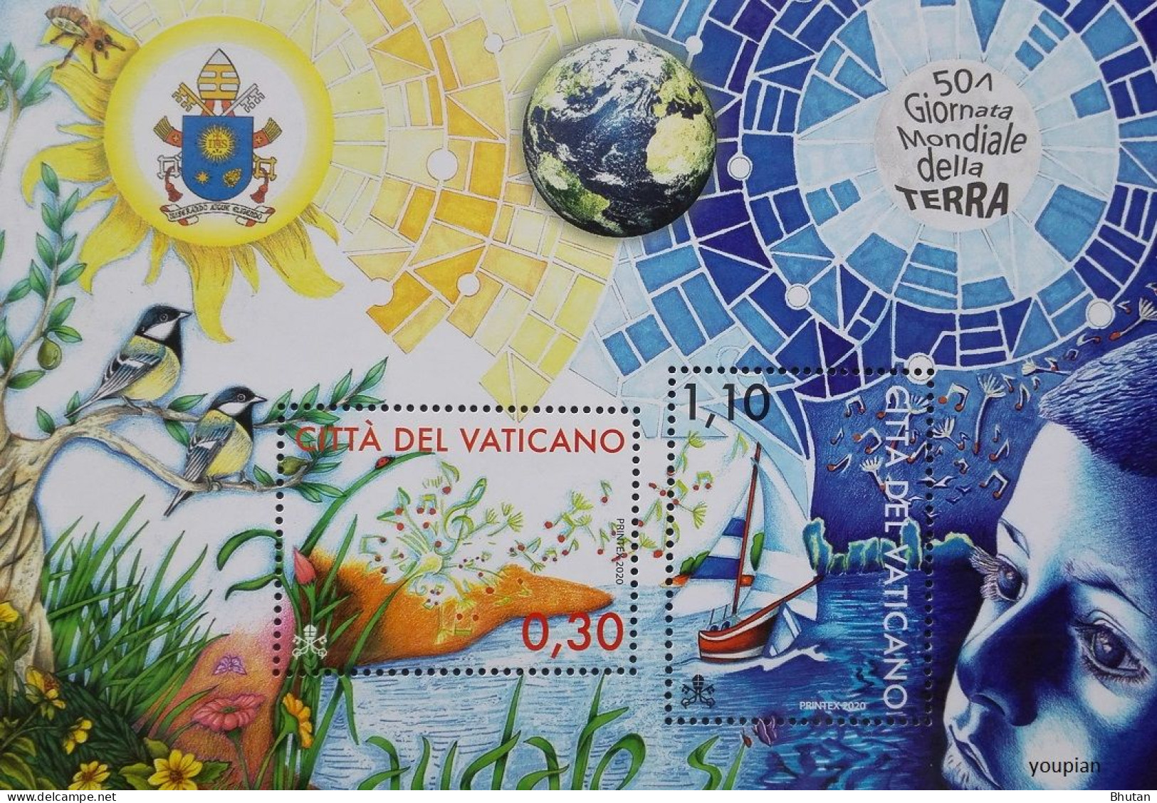 Vatican 2020, Giornata Mondiale, MNH S/S - Unused Stamps