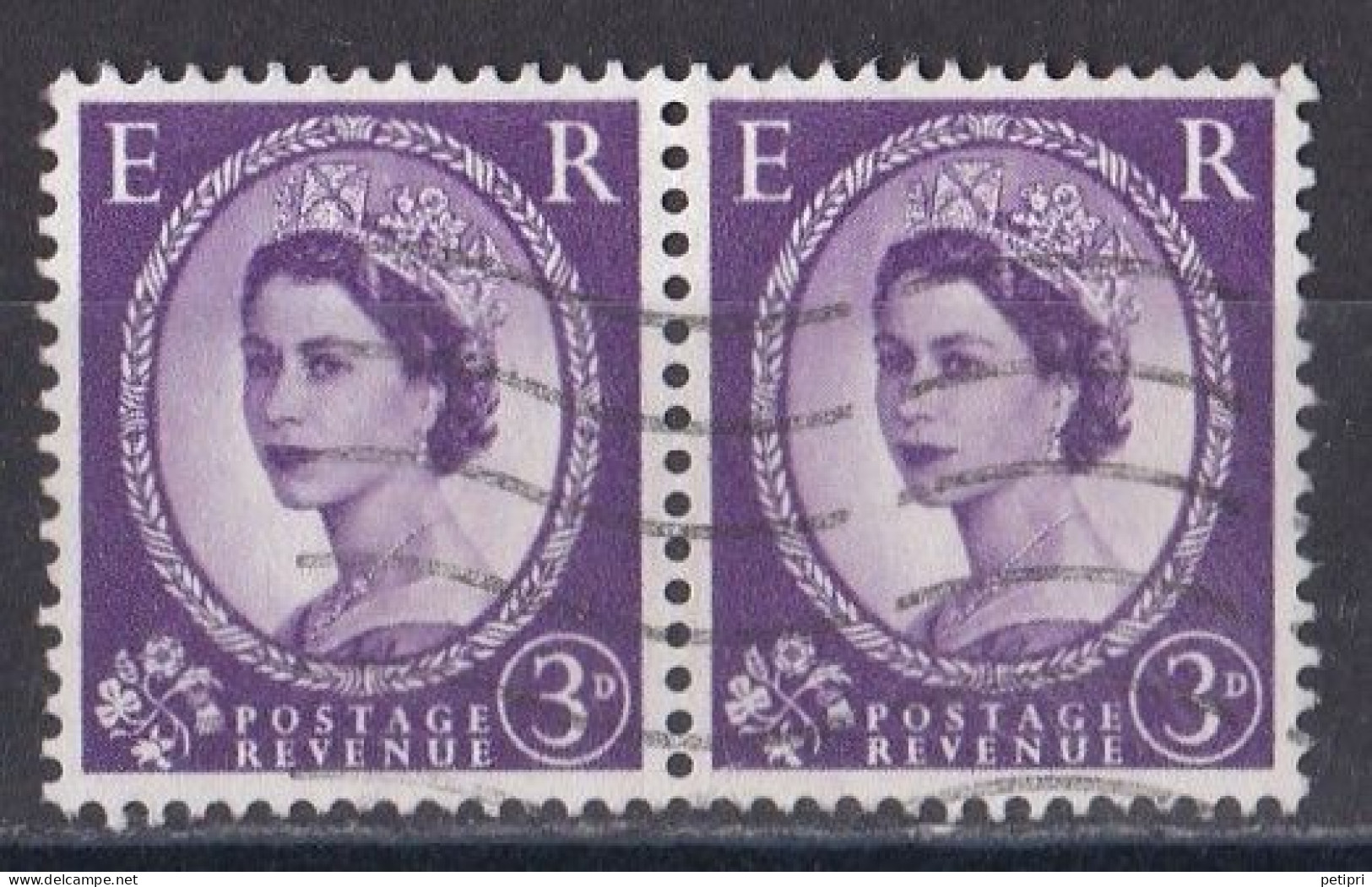 Grande Bretagne - 1952 - 1971 -  Elisabeth II -  Y&T N °  267  Paire  Oblitérée - Used Stamps