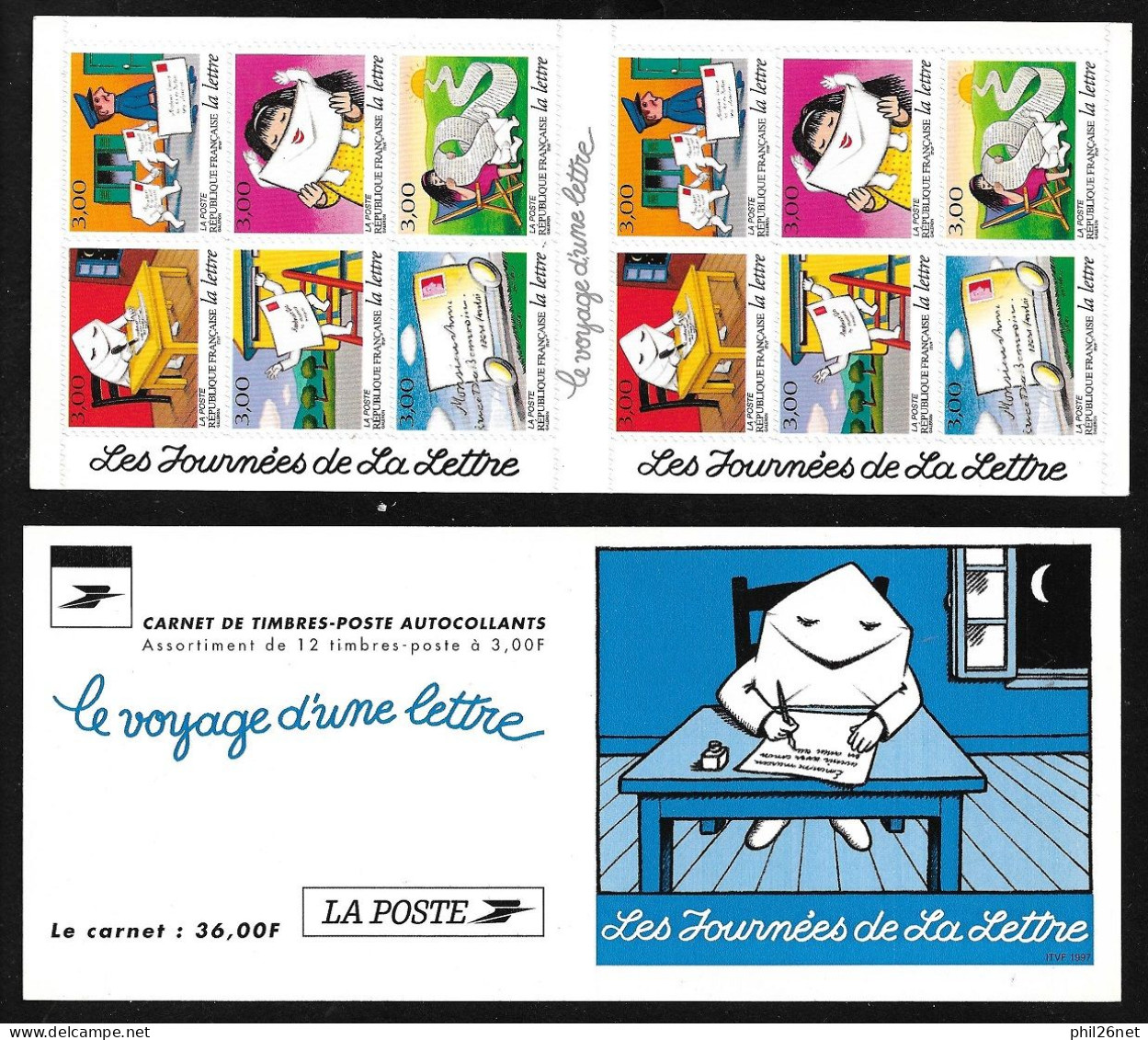 France Carnet N°BC3071A Journées De La Lettre BD Neufs * * TB Jamais Plié Sodé Au Prix De La Poste En 1997 ! ! ! - Commemoratives