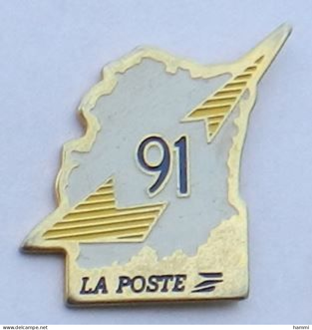 DD103 Pin's POSTE PTT Carte Département 91 Essonne Achat Immédiat - Postwesen