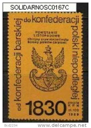 POLAND SOLIDARNOSC KPN 1989 - 1830 NOVEMBER INSURRECTION BROWN PROOF (SOLID0167C/0464C) - Vignettes Solidarnosc