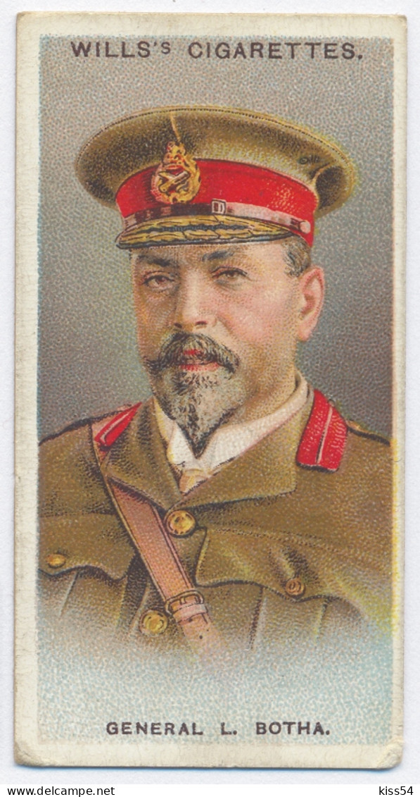 CT 9 - 14 SOUTH AFRICA, Gen. Rt. Hon. Louis Botha, Allied Army Leader - Old Wills's Cigarettes - 68/35 Mm - Wills