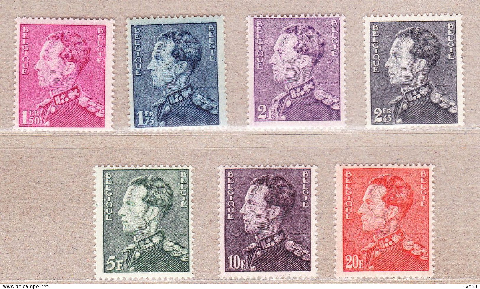 1936 Nr 429-35** Zonder Scharnier.Poortman.OBP 190 Euro. - 1936-51 Poortman