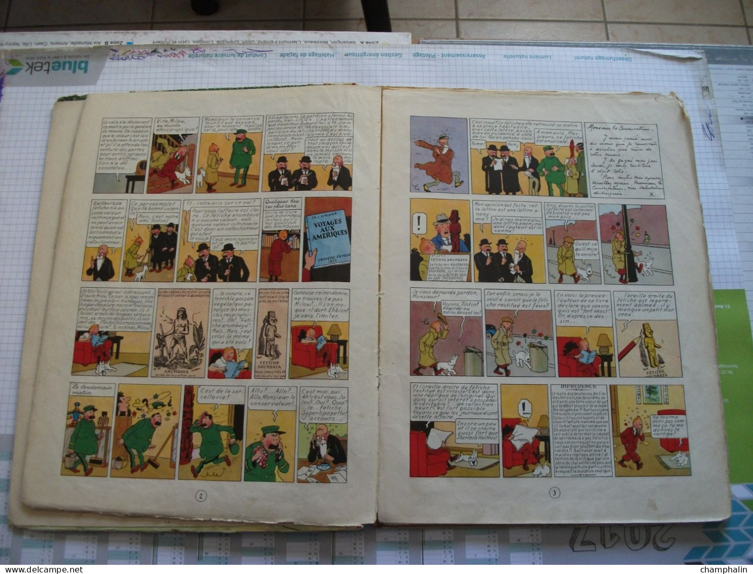 Hergé - Les Aventures de Tintin - L'Oreille Cassée - Ed Casterman - Réf. Série B 20bis (1957) - Voir état & description