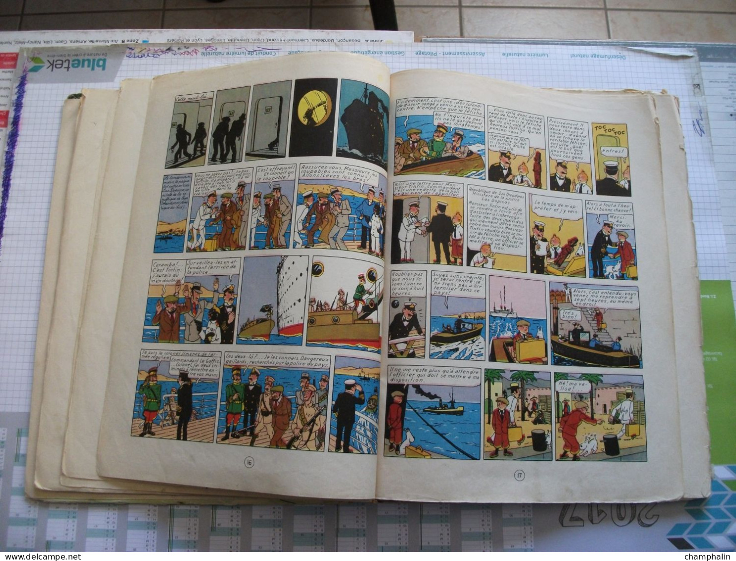 Hergé - Les Aventures de Tintin - L'Oreille Cassée - Ed Casterman - Réf. Série B 20bis (1957) - Voir état & description