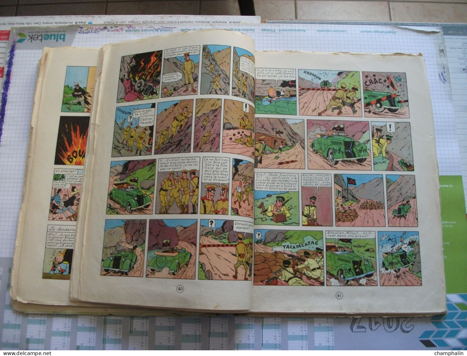 Hergé - Les Aventures de Tintin - L'Oreille Cassée - Ed Casterman - Réf. Série B 20bis (1957) - Voir état & description