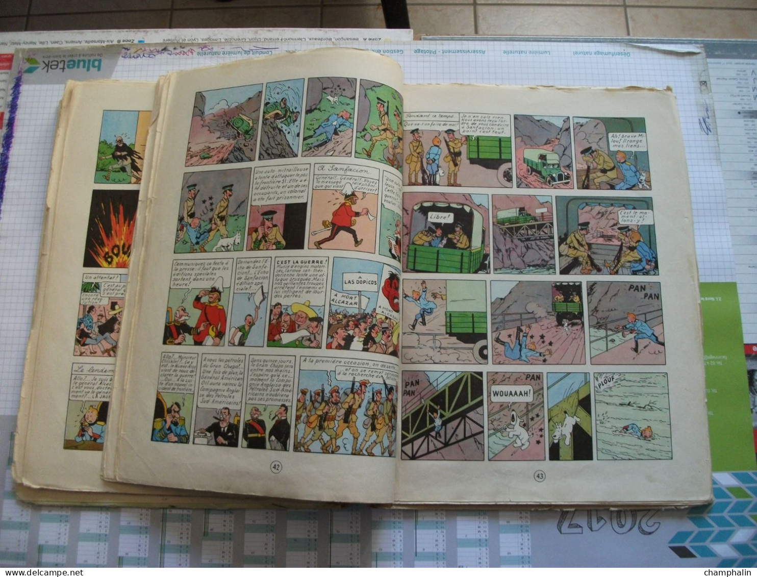 Hergé - Les Aventures de Tintin - L'Oreille Cassée - Ed Casterman - Réf. Série B 20bis (1957) - Voir état & description