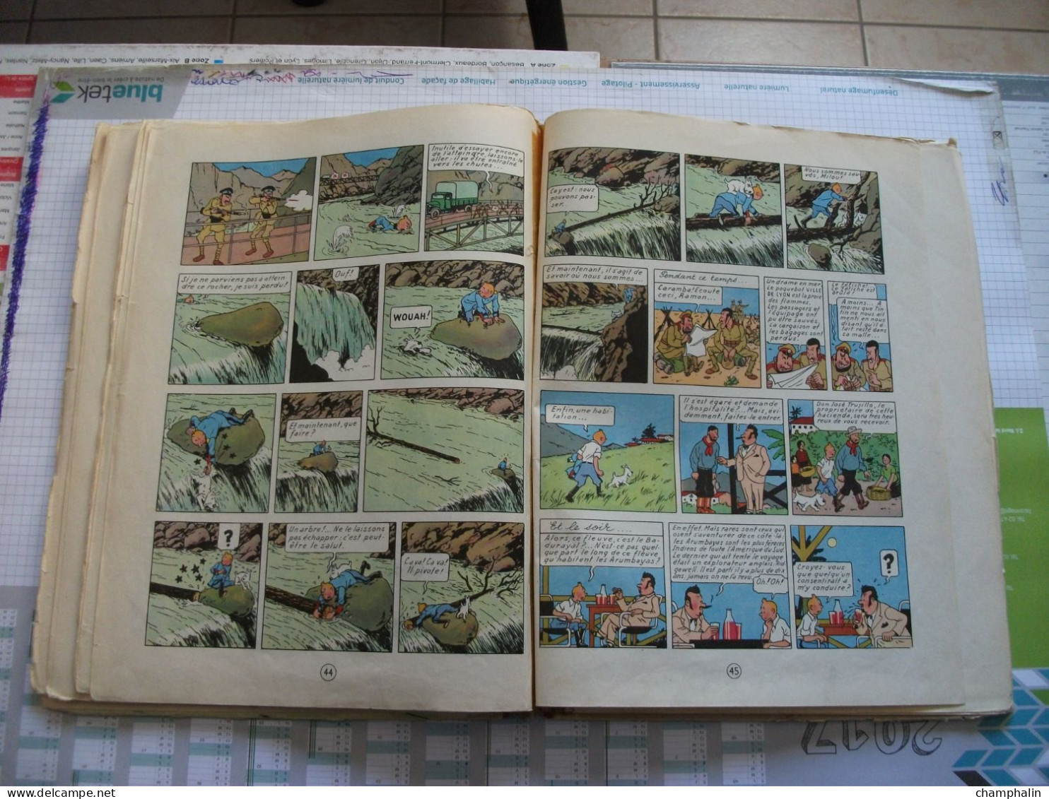 Hergé - Les Aventures de Tintin - L'Oreille Cassée - Ed Casterman - Réf. Série B 20bis (1957) - Voir état & description