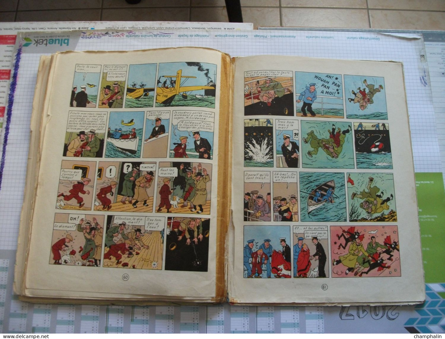 Hergé - Les Aventures de Tintin - L'Oreille Cassée - Ed Casterman - Réf. Série B 20bis (1957) - Voir état & description