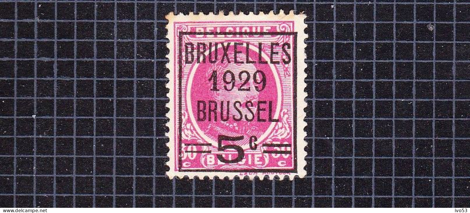 1929 Nr 273(*) Zonder Gom.Houyoux,voorafstempeling Bruxelles 1929 Brussel. - 1922-1927 Houyoux