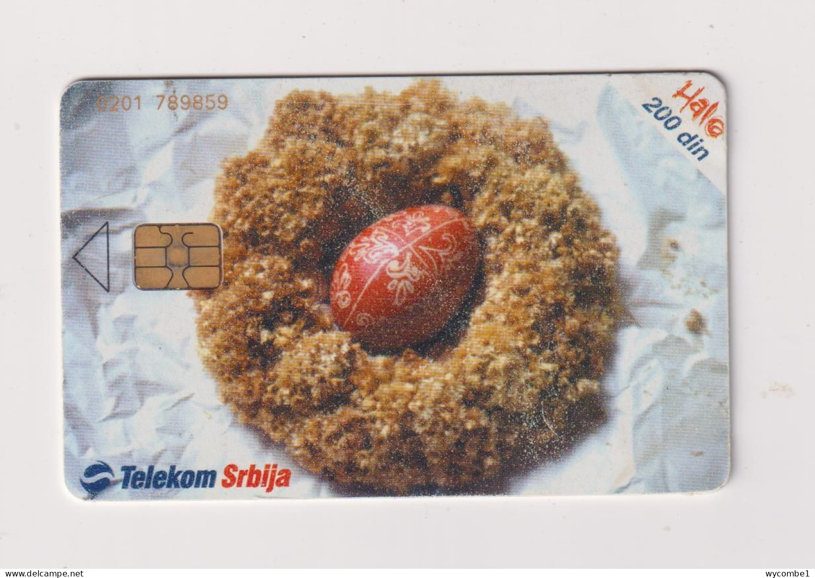 SERBIA  - Easter Painted Egg Chip Phonecard - Jugoslawien