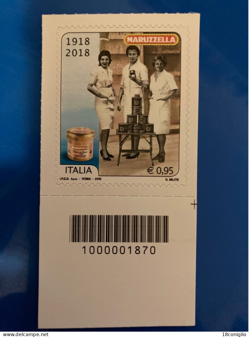 Italia 2018 Codice A Barre 1870 Maruzzella - Bar-code