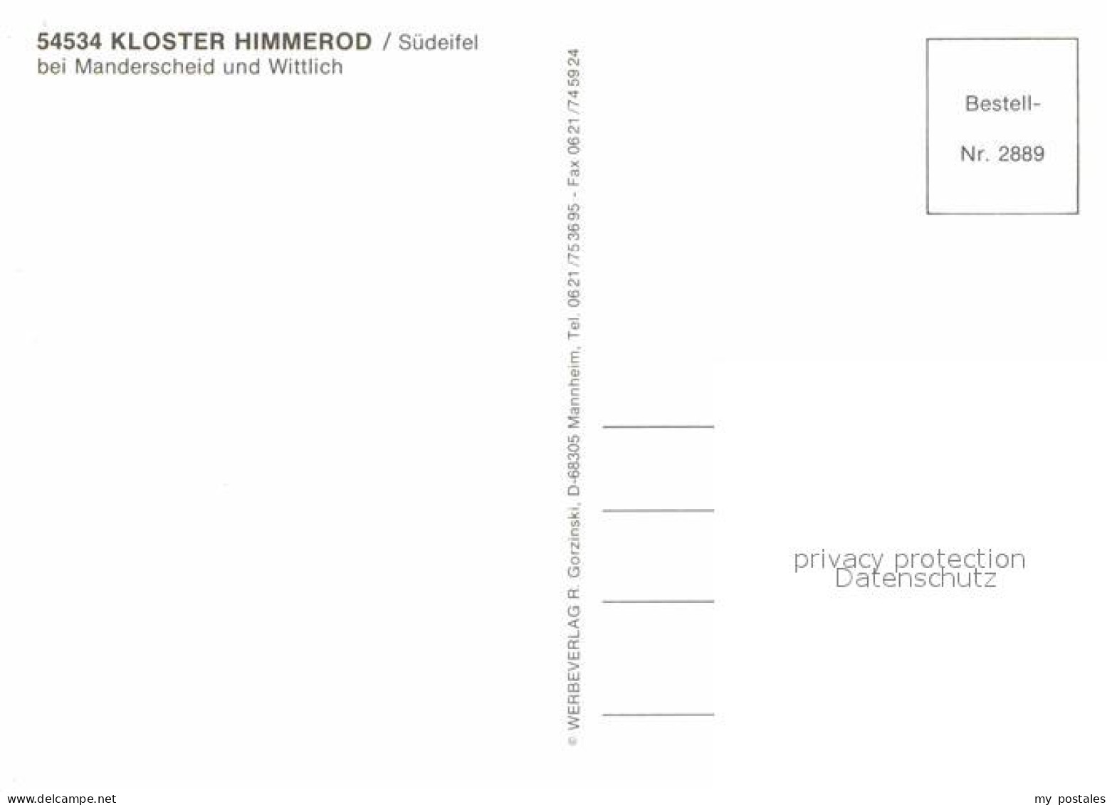 72901894 Manderscheid Eifel Kloster Himmerod Manderscheid - Manderscheid