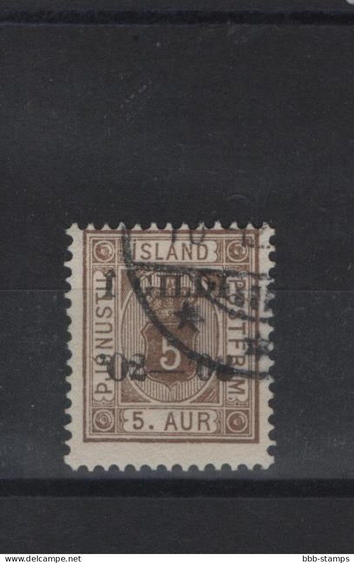 Island Michel Cat.No. Service Used  12 (1) - Dienstzegels
