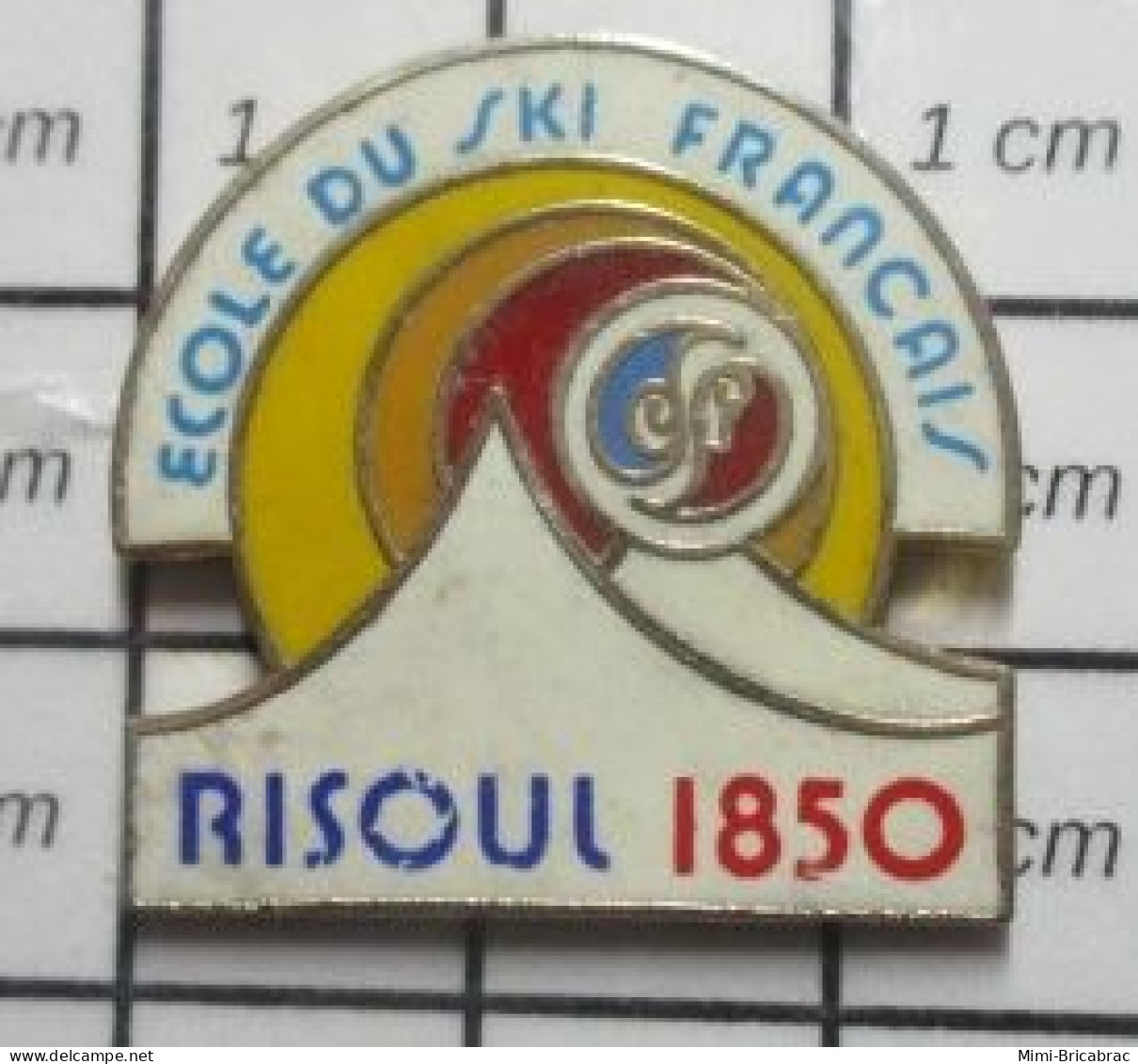 713M Pin's Pins / Beau Et Rare / SPORTS / ESF ECOLE DU SKI FRANCAIS RISOUL 1850 - Sport Invernali