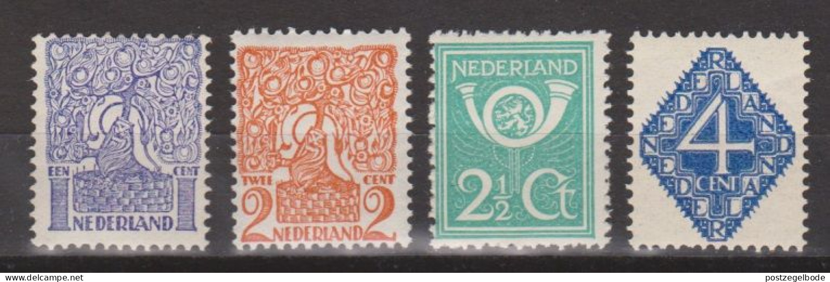 NVPH Nederland Netherlands Pays Bas Niederlande Holanda 110 111 112 113 MNH/postfris ; Diverse Voorstellingen 1923 - Unused Stamps
