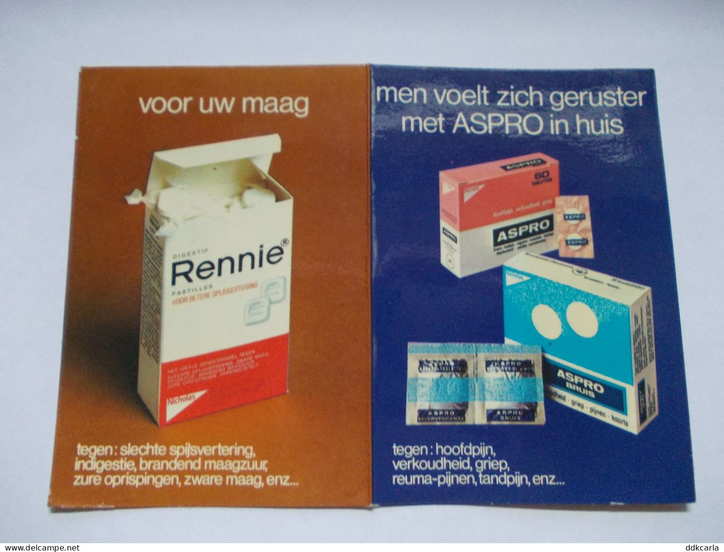 Kleine Kalender 1975 - Rennie Voor De Maag / Aspro - Tamaño Pequeño : 1971-80