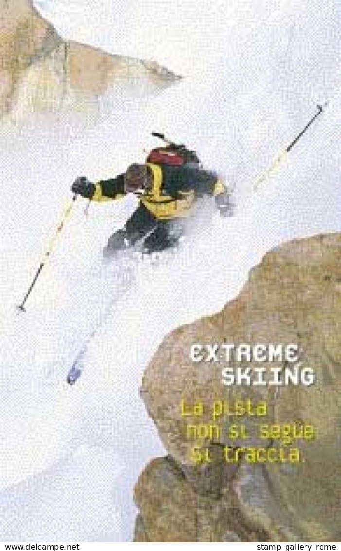 TELECOM  - EXTREME - EXTREME SKIING -  PUB -  USATA - LIRE 5000 - GOLDEN - Öff. Sonderausgaben