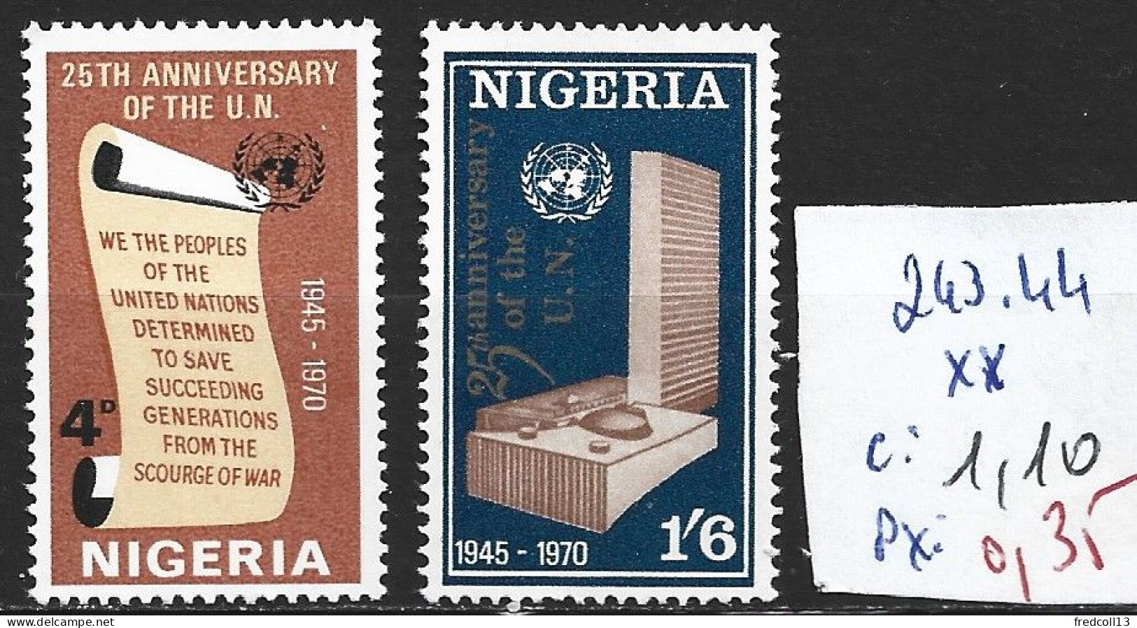 NIGERIA 243-44 ** Côte 1.10 € - Nigeria (1961-...)