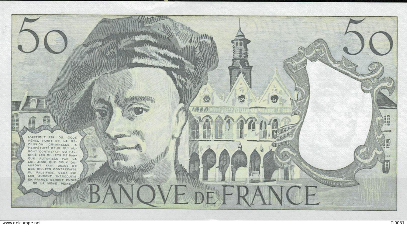 Billet FRANCE  50 Francs  1992  Neuf   1754622359  MAURICE QUINTIN  DE LA TOUR  E71 - 50 F 1976-1992 ''quentin De La Tour''