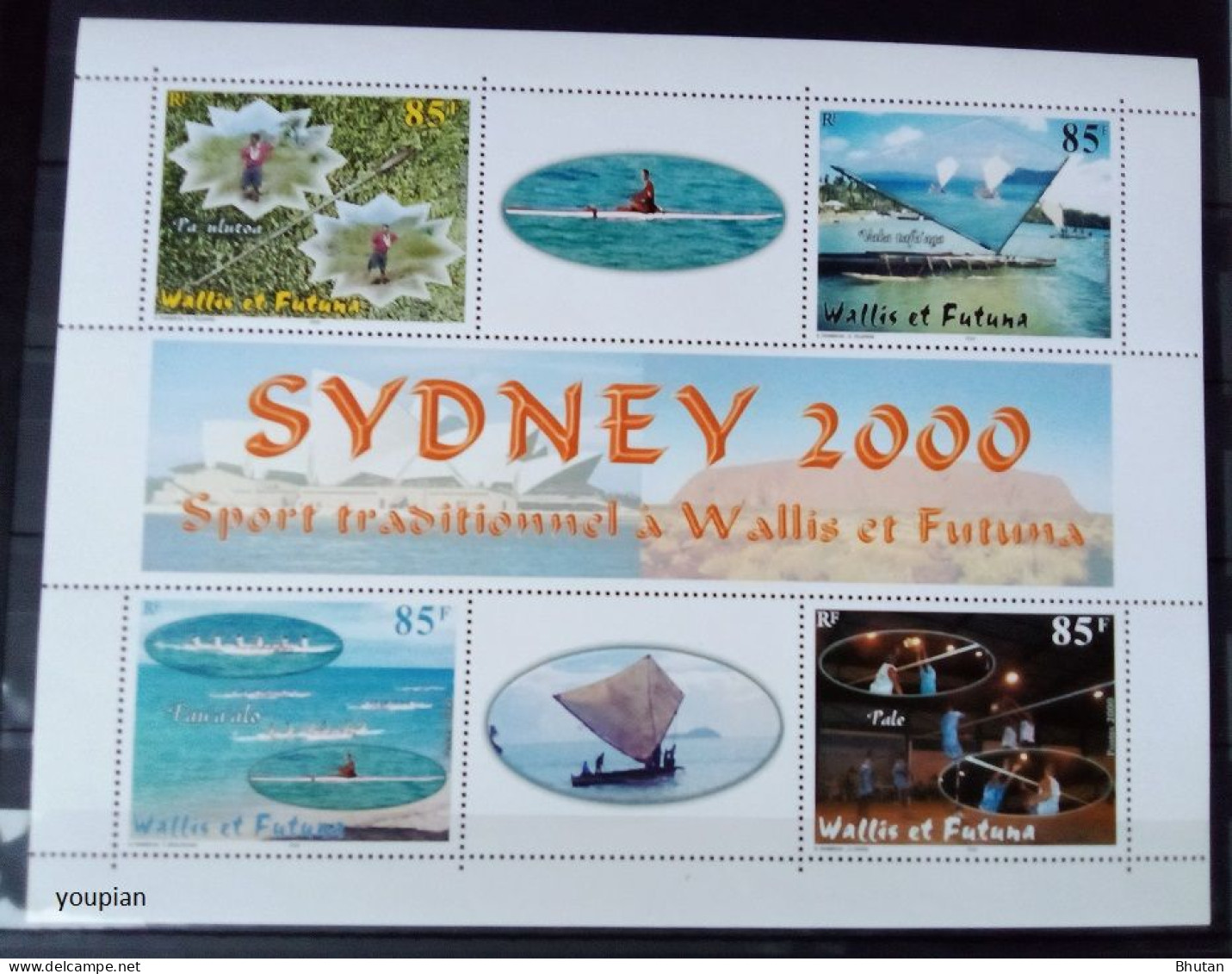 Wallis And Futuna 2000, Traditional Sport On Wallis And Futuna, MNH S/S - Neufs