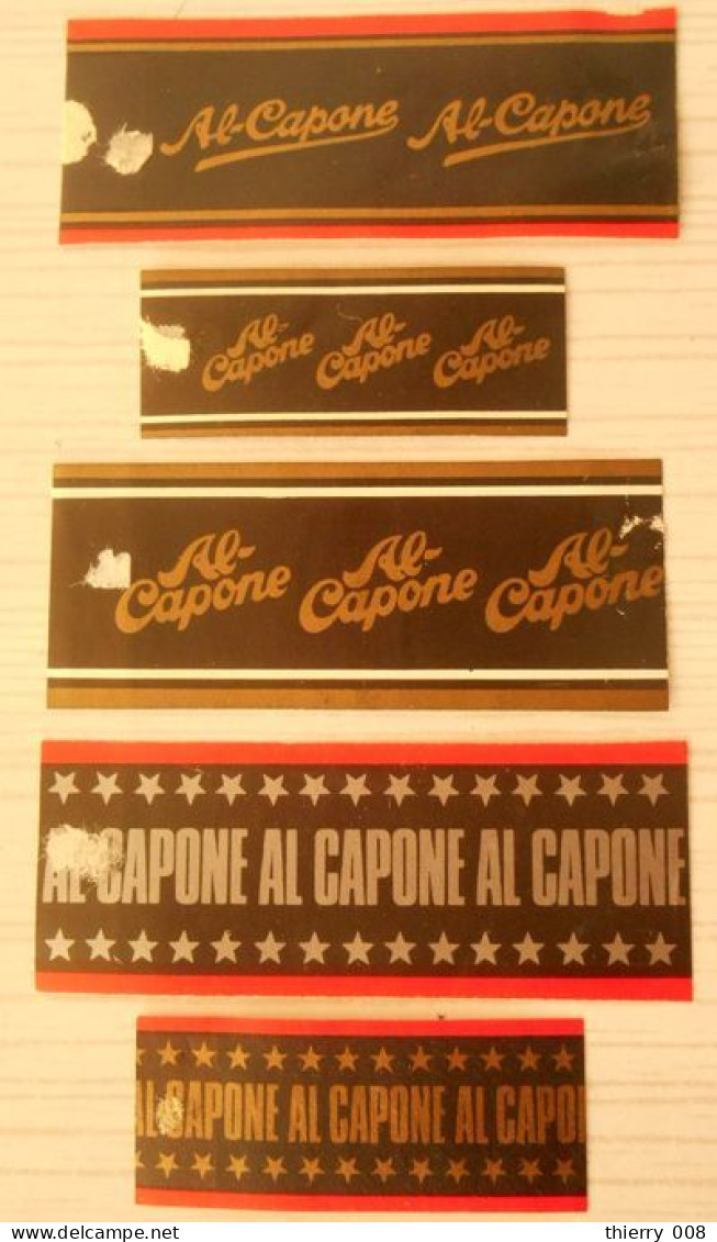 G07 Lot Bagues De Cigares Al Capone  5 Pièces - Bagues De Cigares