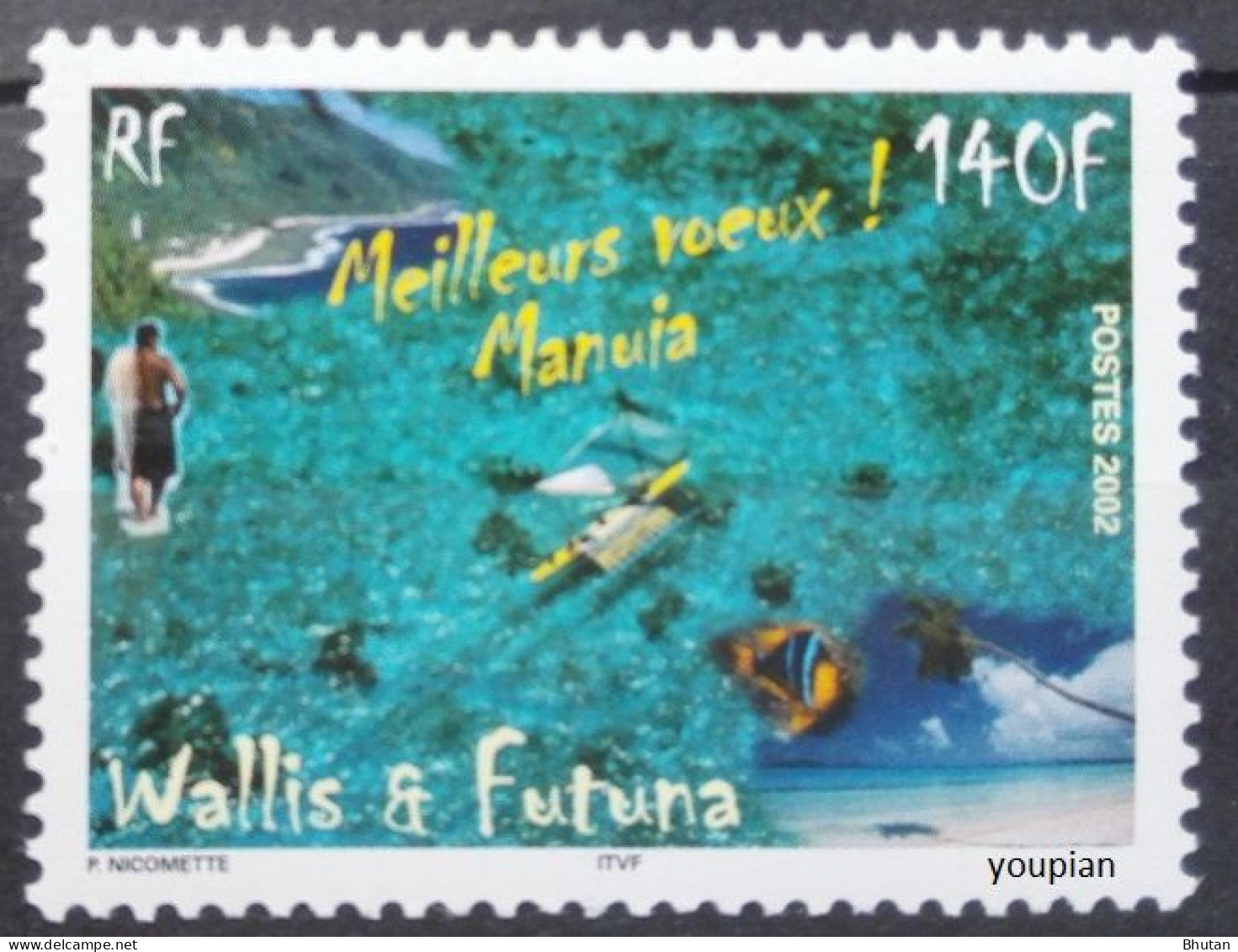 Wallis And Futuna 2002, Greeting Stamp, MNH Single Stamp - Neufs