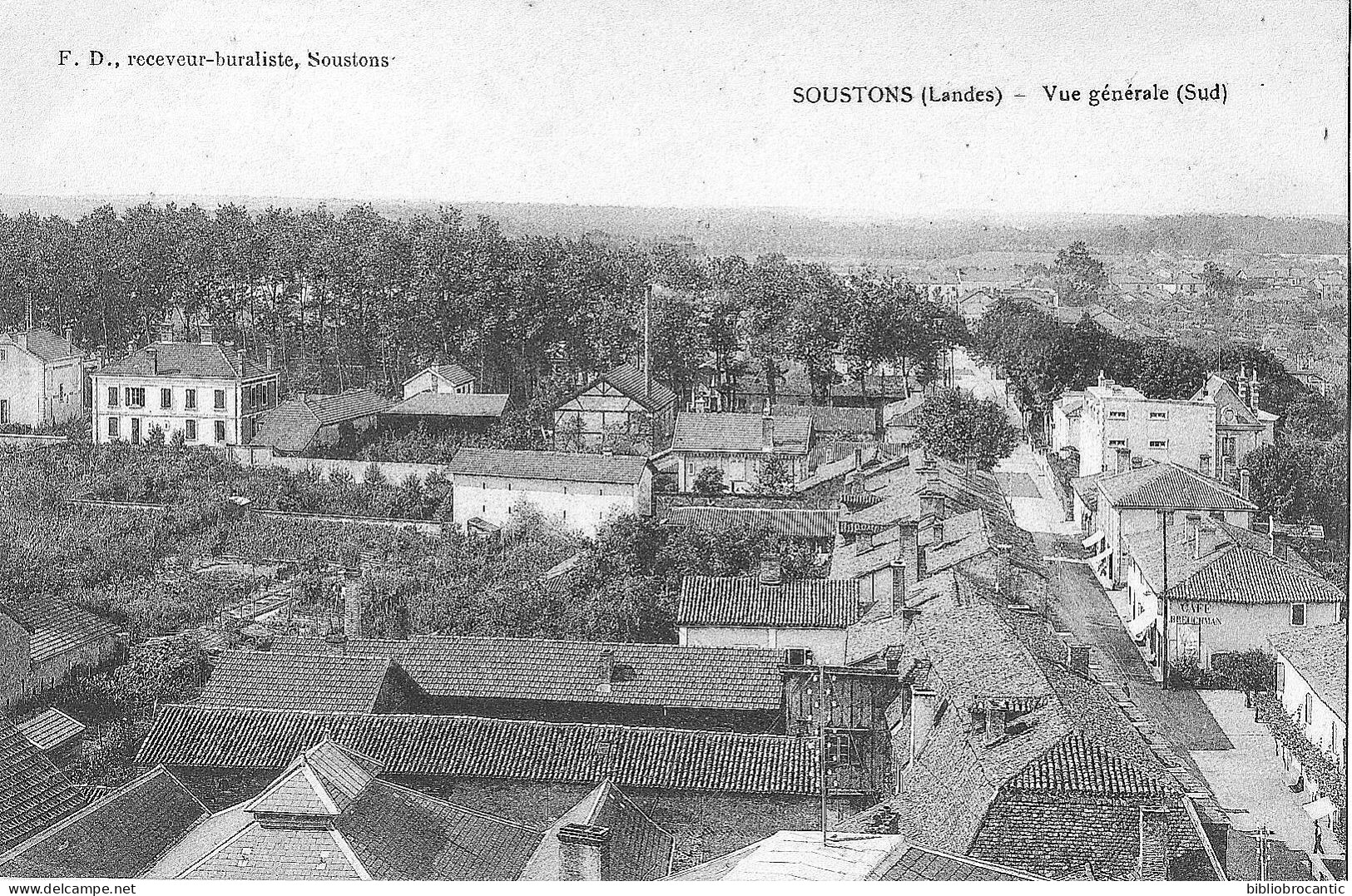 D40 - SOUSTONS (Landes) - VUE GENERALE SUD - Soustons