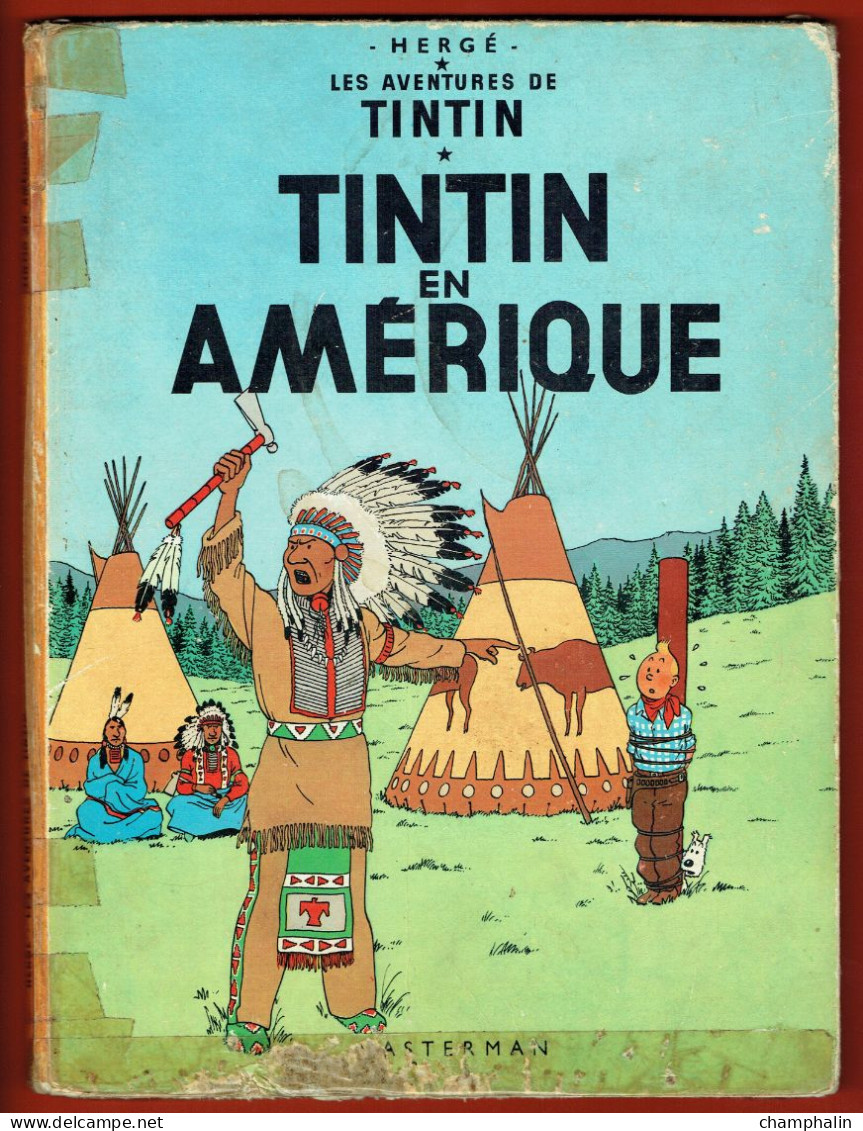 Hergé - Les Aventures De Tintin - Tintin En Amérique - Ed Casterman - Réf. Série B 36 (1966) - Voir état & Description - Tintin