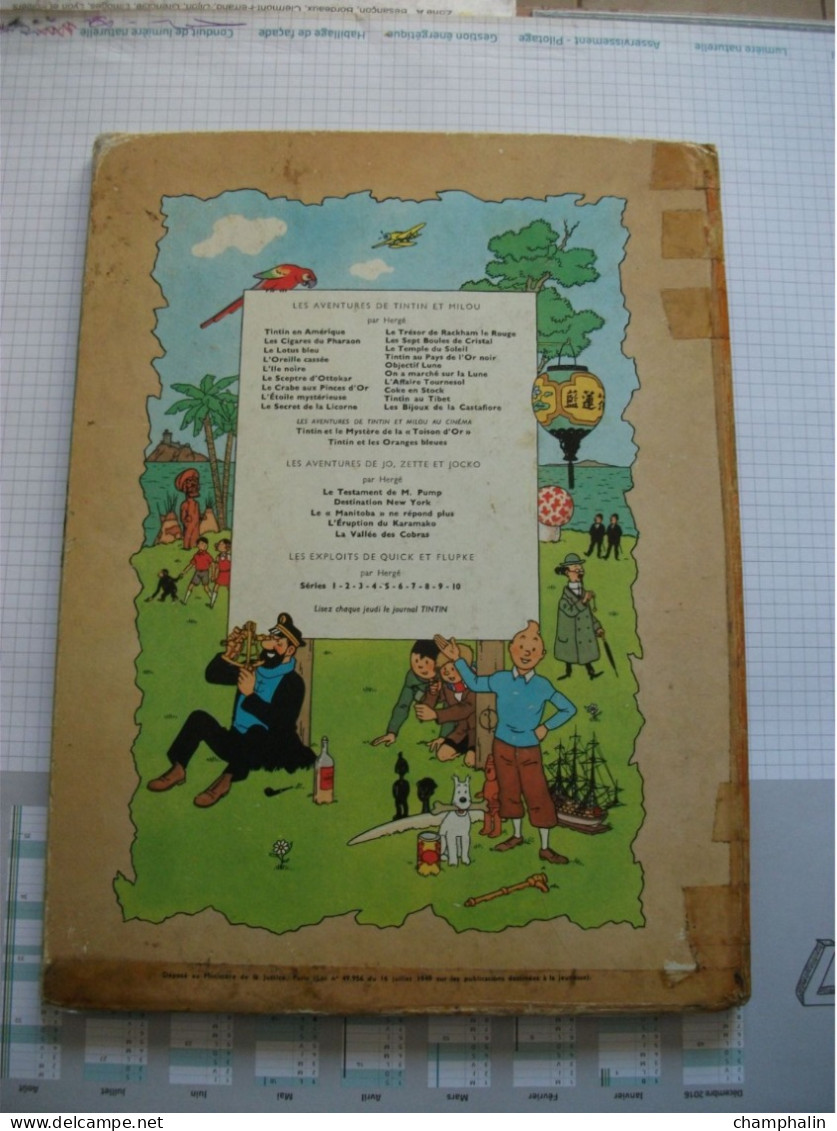 Hergé - Les Aventures De Tintin - Tintin En Amérique - Ed Casterman - Réf. Série B 36 (1966) - Voir état & Description - Tintin