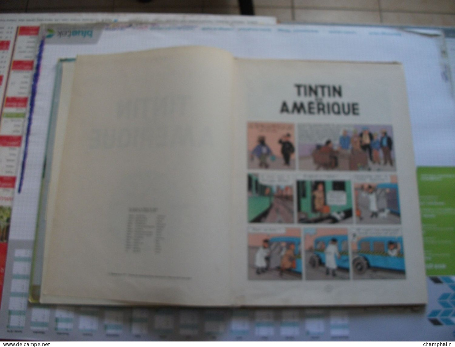 Hergé - Les Aventures de Tintin - Tintin en Amérique - Ed Casterman - Réf. Série B 36 (1966) - Voir état & description