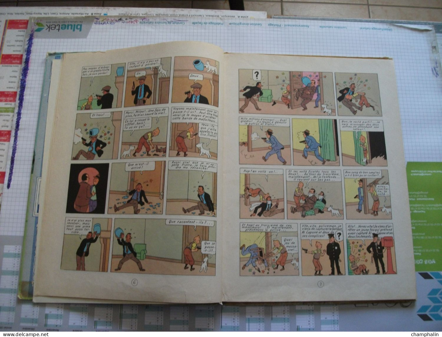 Hergé - Les Aventures de Tintin - Tintin en Amérique - Ed Casterman - Réf. Série B 36 (1966) - Voir état & description