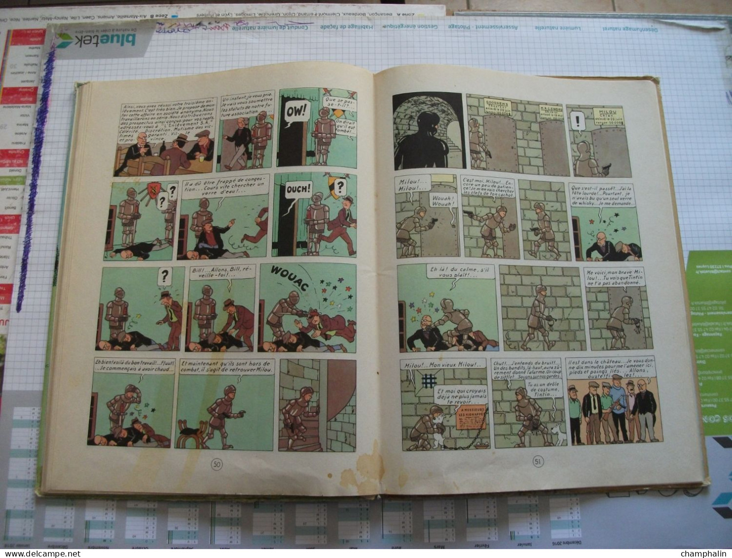 Hergé - Les Aventures de Tintin - Tintin en Amérique - Ed Casterman - Réf. Série B 36 (1966) - Voir état & description