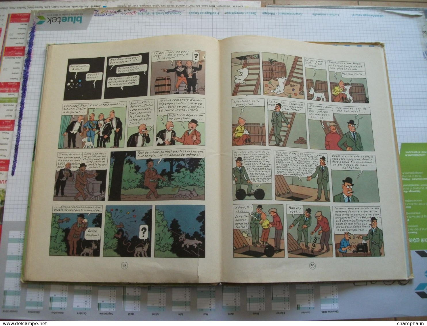 Hergé - Les Aventures de Tintin - Tintin en Amérique - Ed Casterman - Réf. Série B 36 (1966) - Voir état & description