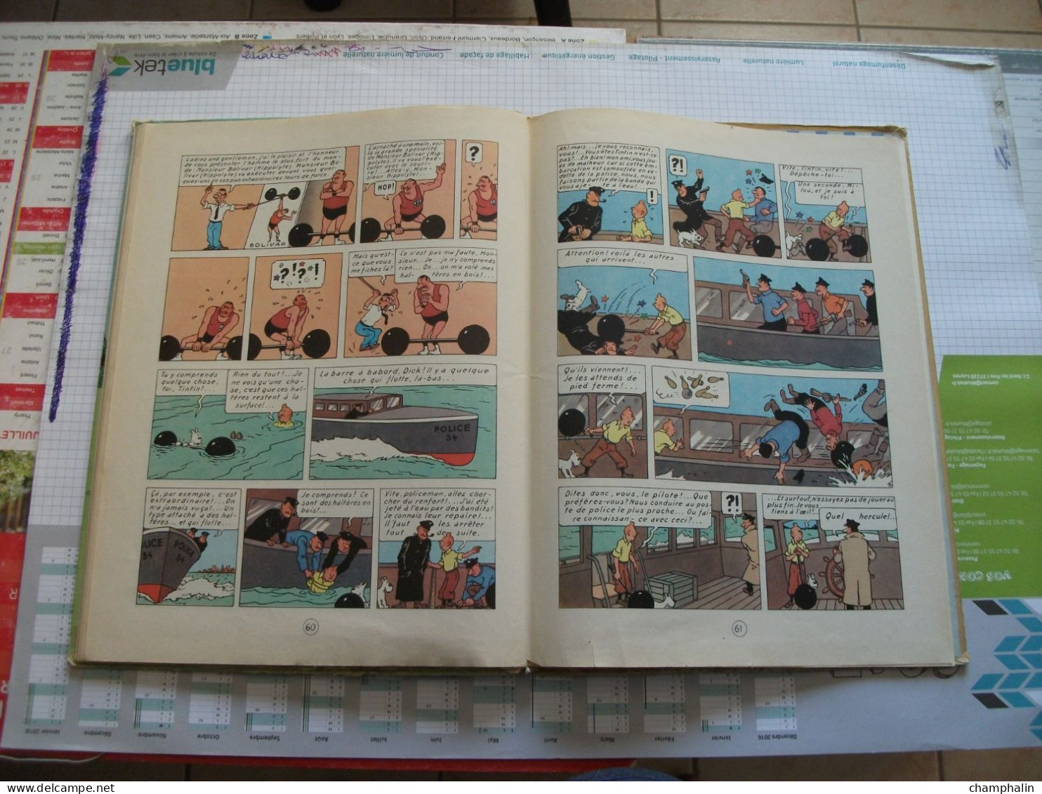 Hergé - Les Aventures de Tintin - Tintin en Amérique - Ed Casterman - Réf. Série B 36 (1966) - Voir état & description